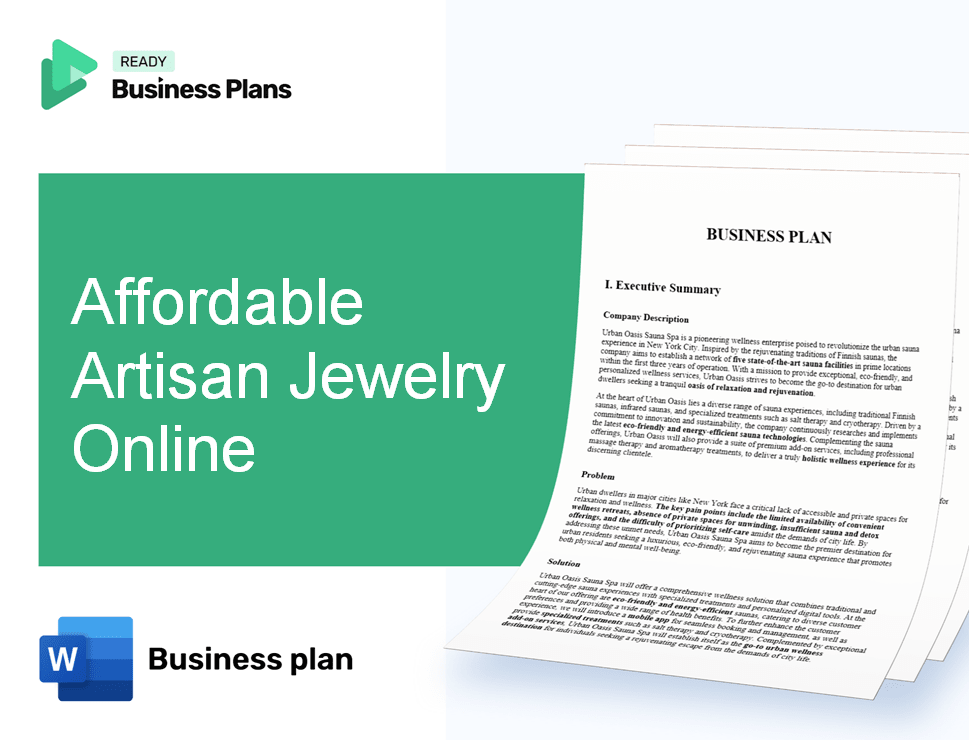 Affordable Artisan Jewelry Online Business Plan