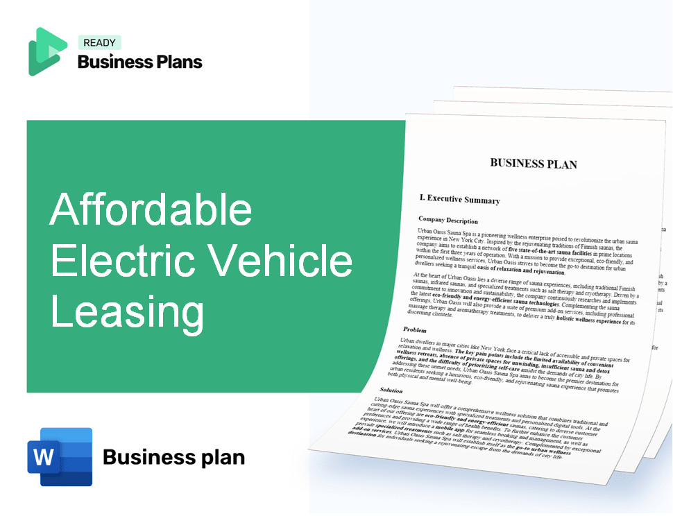 Affordable Electric Vehicle Leasing Business Plan