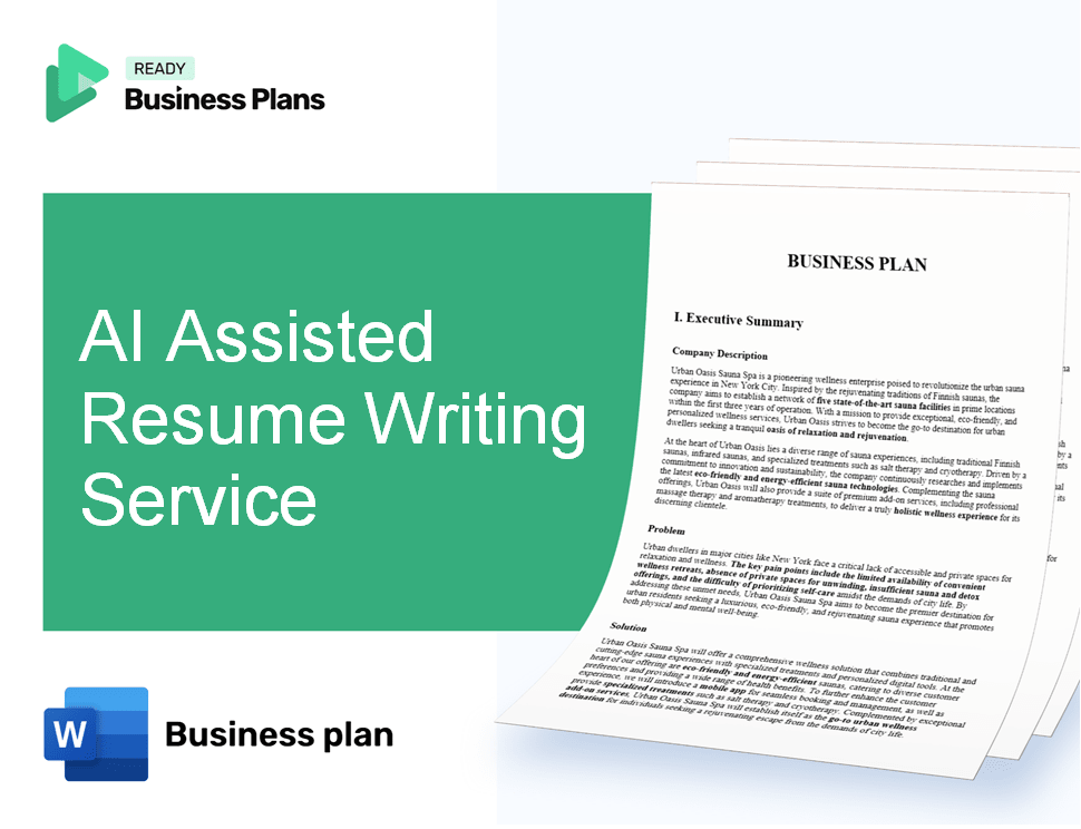 AI Assisted Resume Writing Service Business Plan