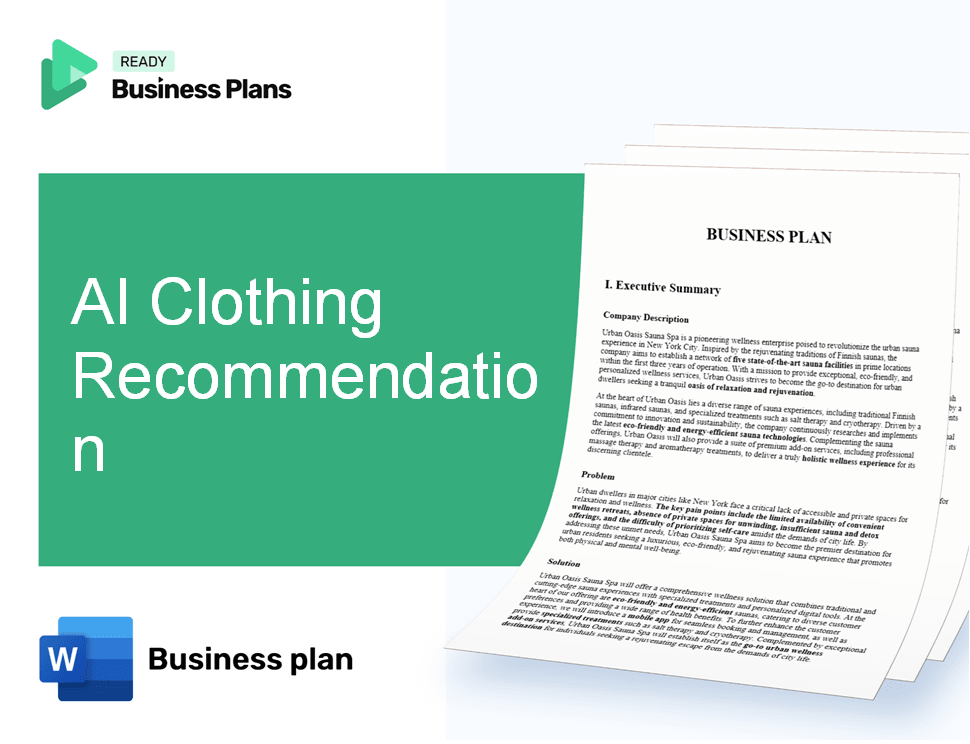 AI Clothing Recommendation Business Plan