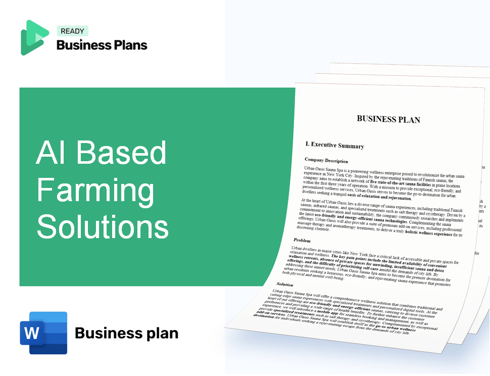 AI Based Farming Solutions Business Plan