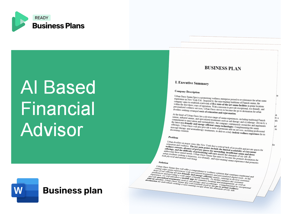 AI Based Financial Advisor Business Plan