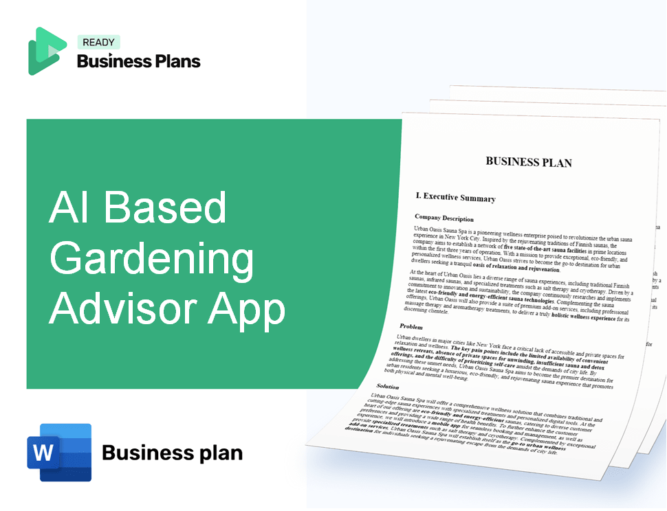 AI Based Gardening Advisor App Business Plan