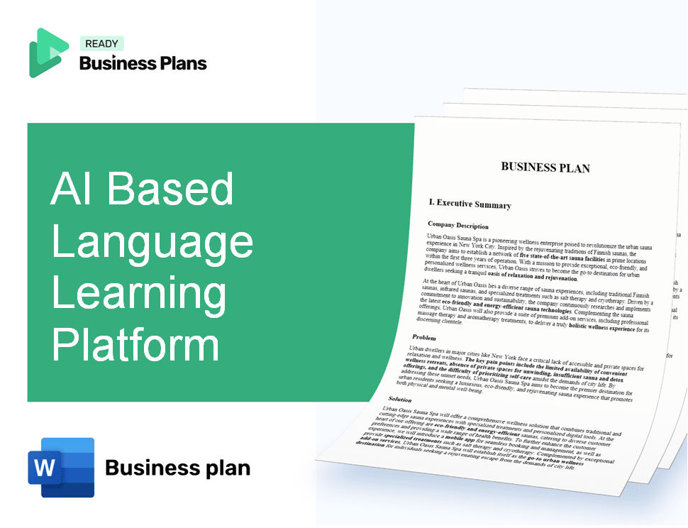 AI Based Language Learning Platform Business Plan