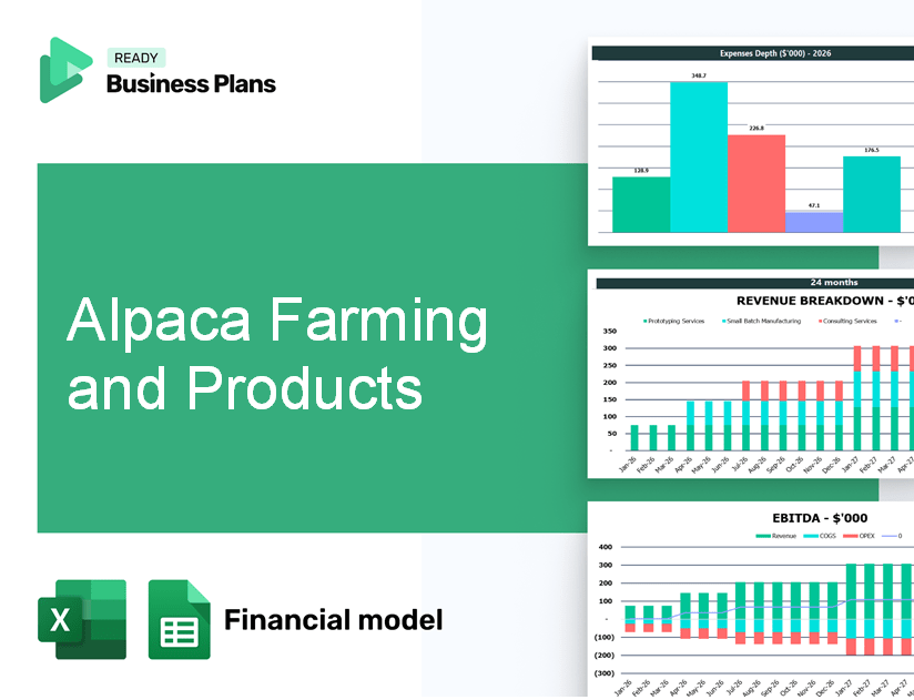 Alpaca Farming and Products Financial Model