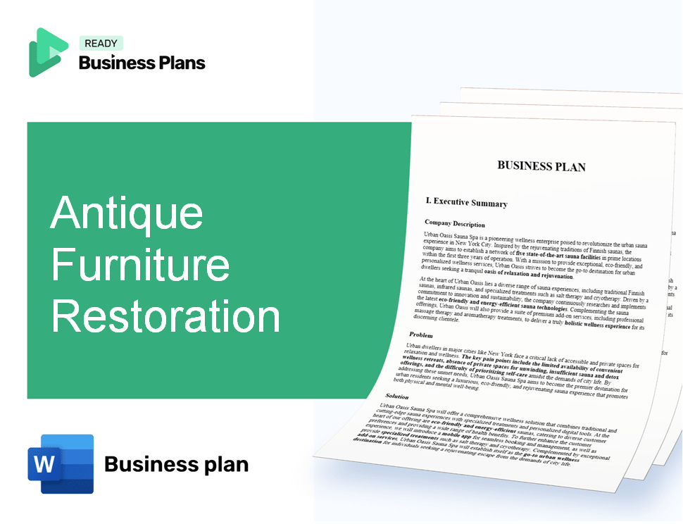 Antique Furniture Restoration Business Plan
