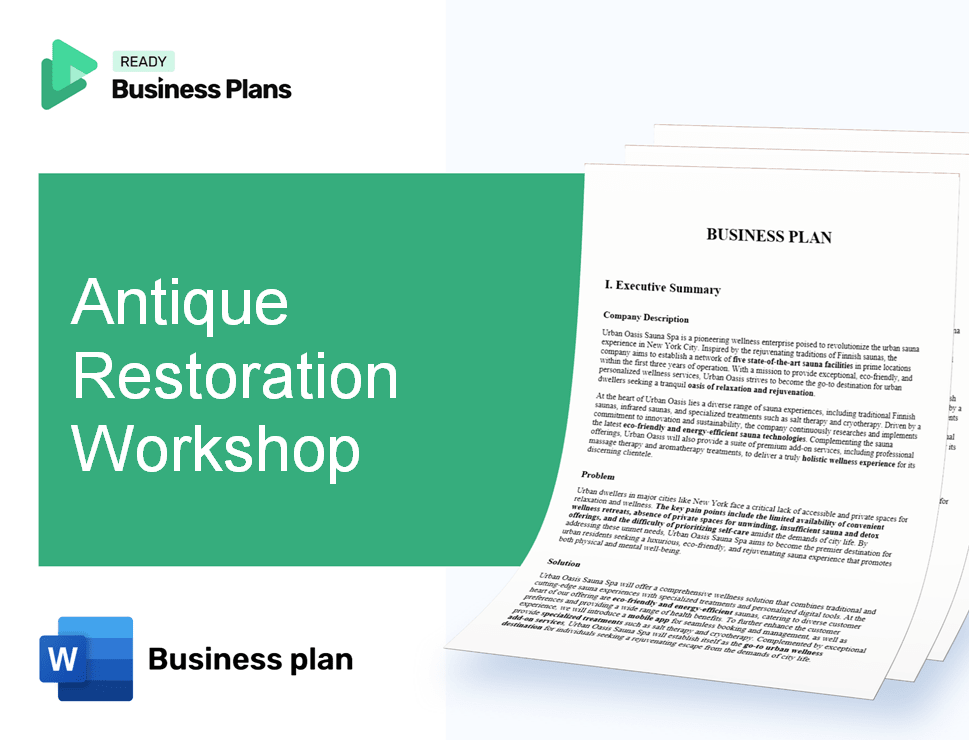 Antique Restoration Workshop Business Plan