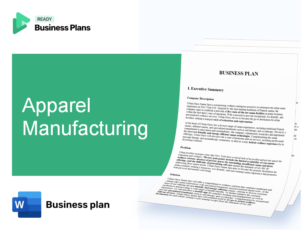 Apparel Manufacturing Business Plan