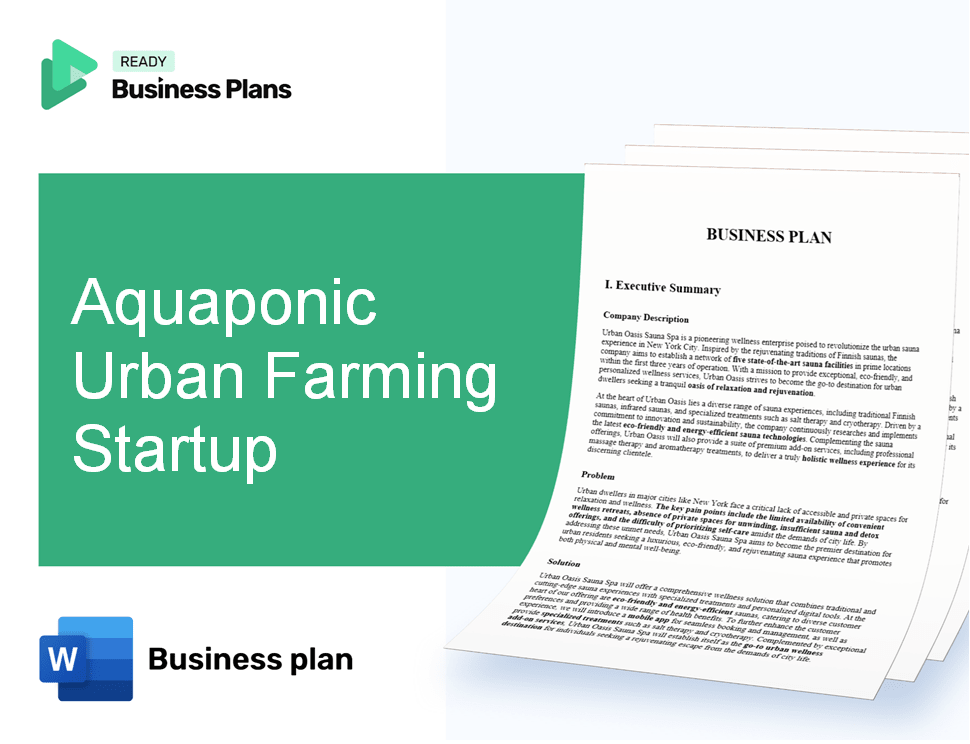 Aquaponic Urban Farming Startup Business Plan