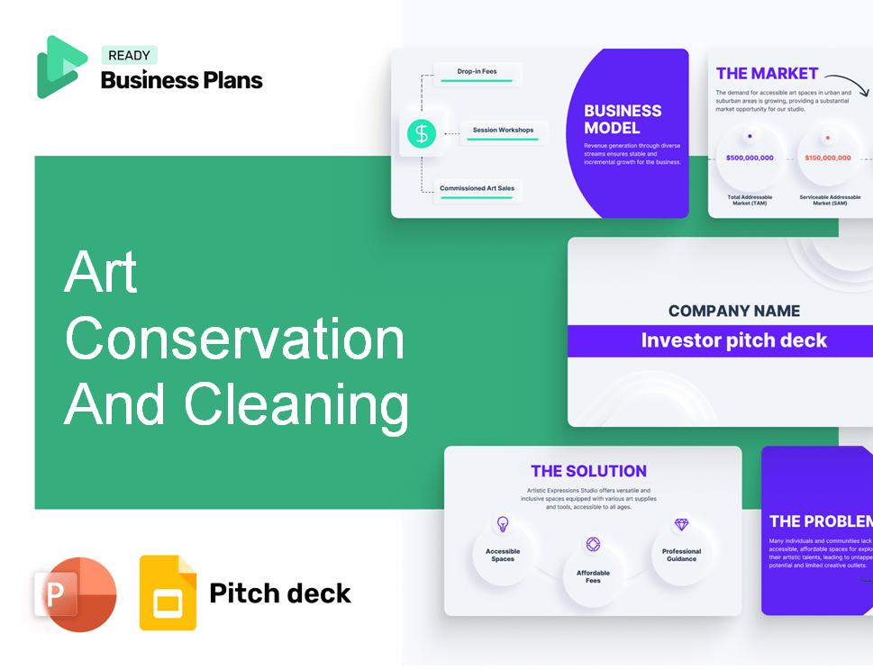 Art Conservation And Cleaning Pitch Deck