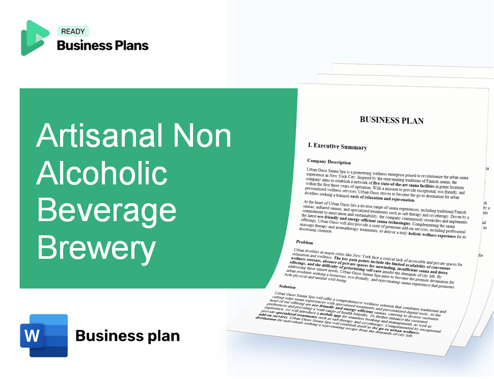 Artisanal Non Alcoholic Beverage Brewery Business Plan