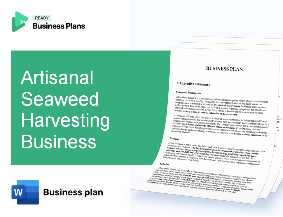 Artisanal Seaweed Harvesting Business Business Plan