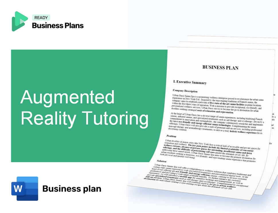 Augmented Reality Tutoring Business Plan