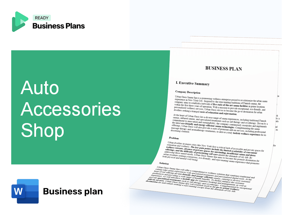 Auto Accessories Shop Business Plan