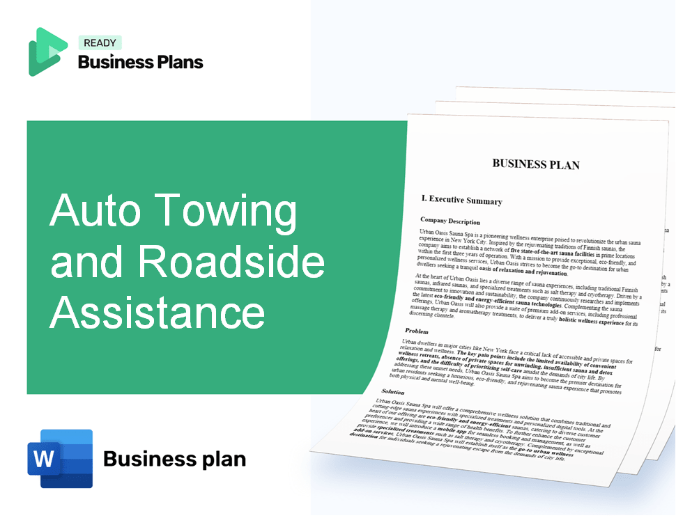Auto Towing and Roadside Assistance Business Plan