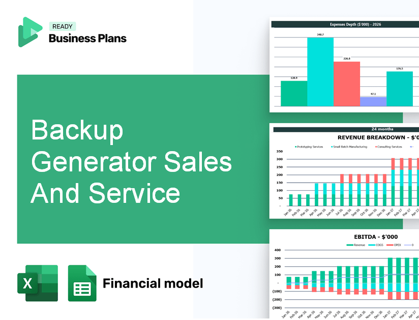 Backup Generator Sales And Service Financial Model
