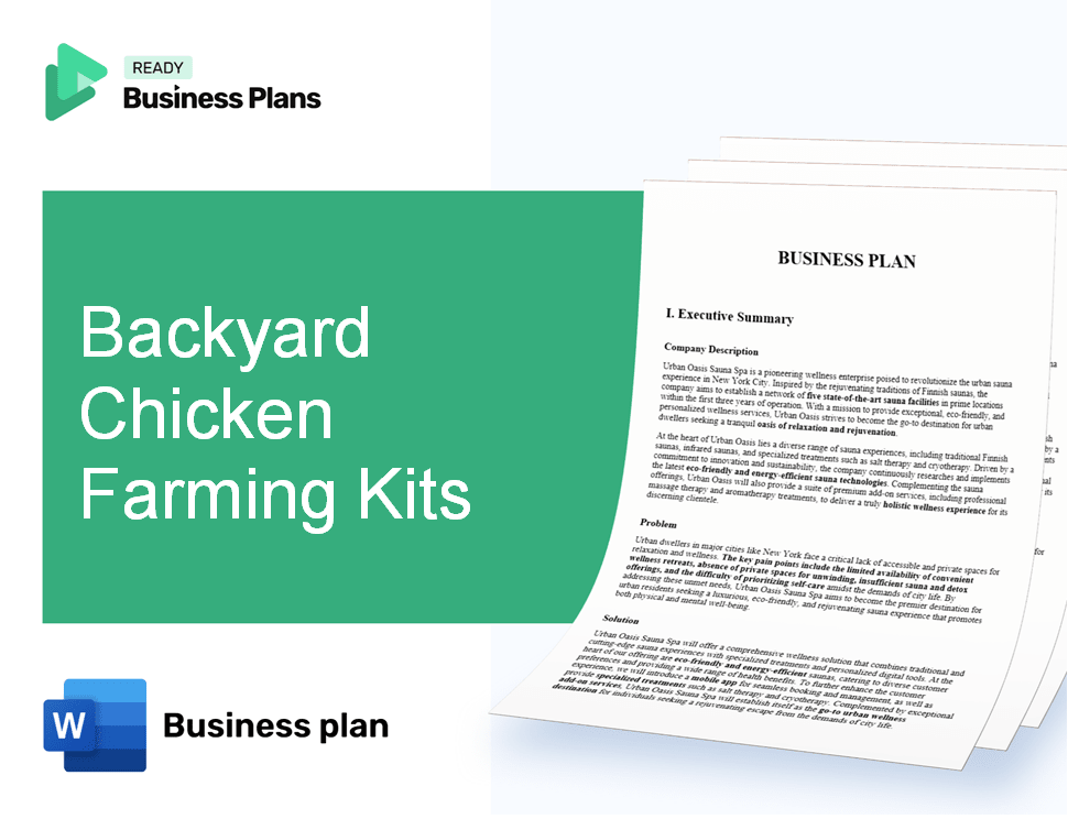 Backyard Chicken Farming Kits Business Plan