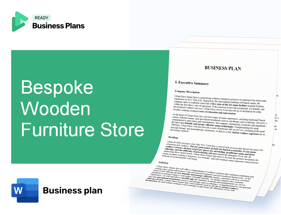 Bespoke Wooden Furniture Store Business Plan