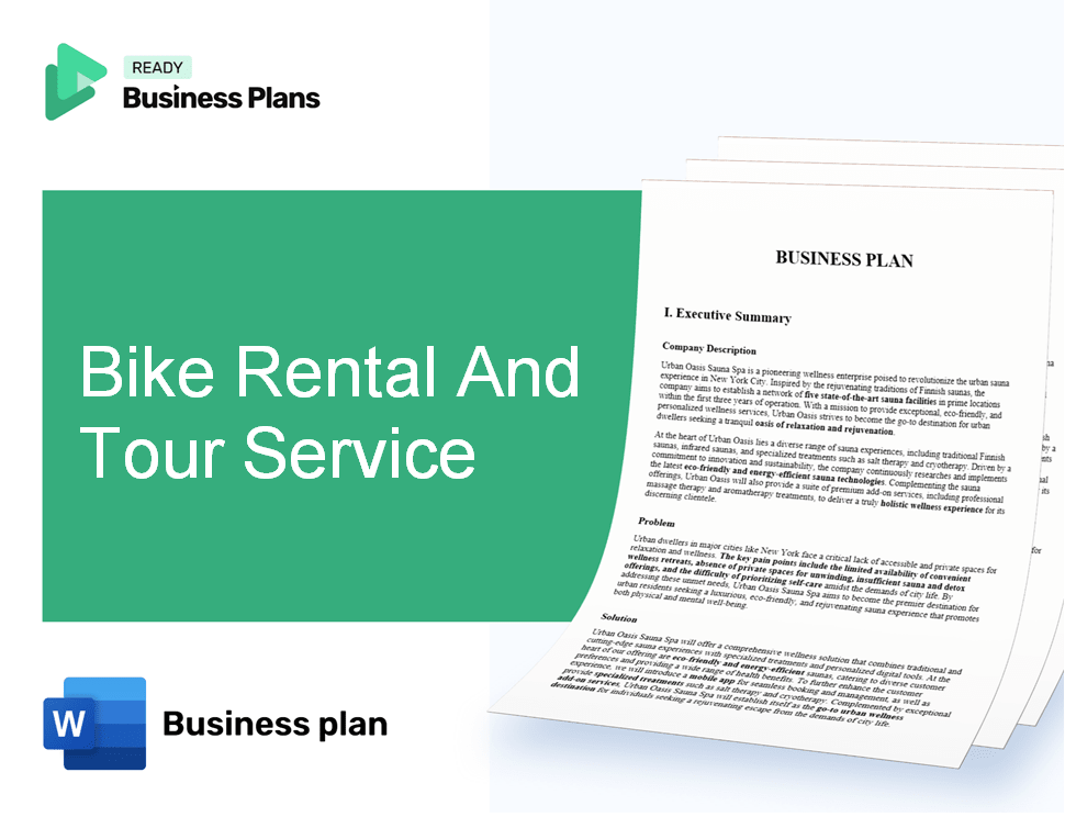 Bike Rental And Tour Service Business Plan