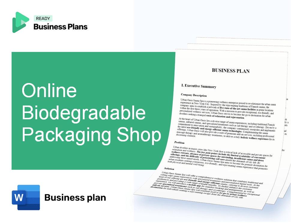 Online Biodegradable Packaging Shop Business Plan
