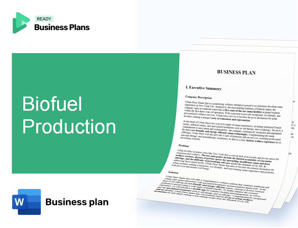 Biofuel Production Business Plan