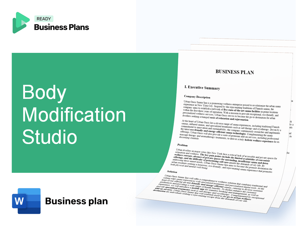 Body Modification Studio Business Plan
