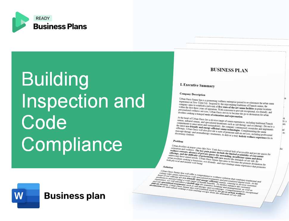 Building Inspection and Code Compliance Business Plan