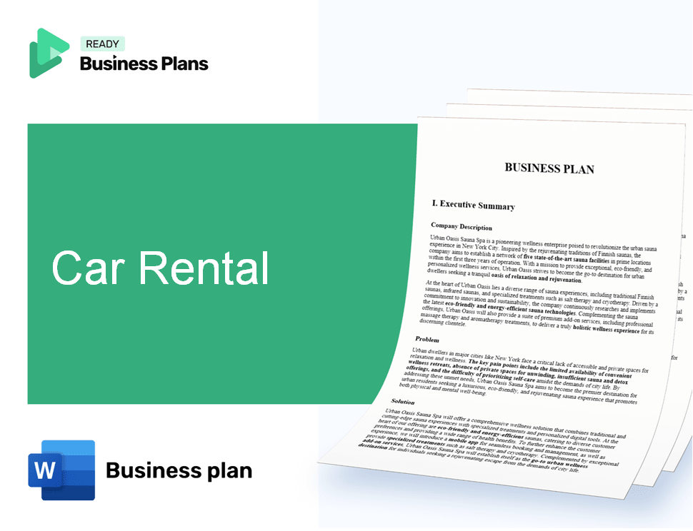 Car Rental Business Plan