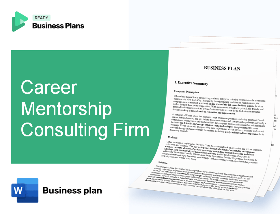Career Mentorship Consulting Firm Business Plan