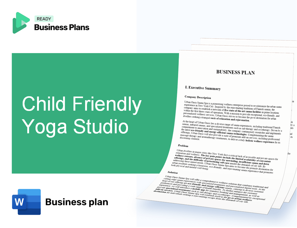 Child Friendly Yoga Studio Business Plan