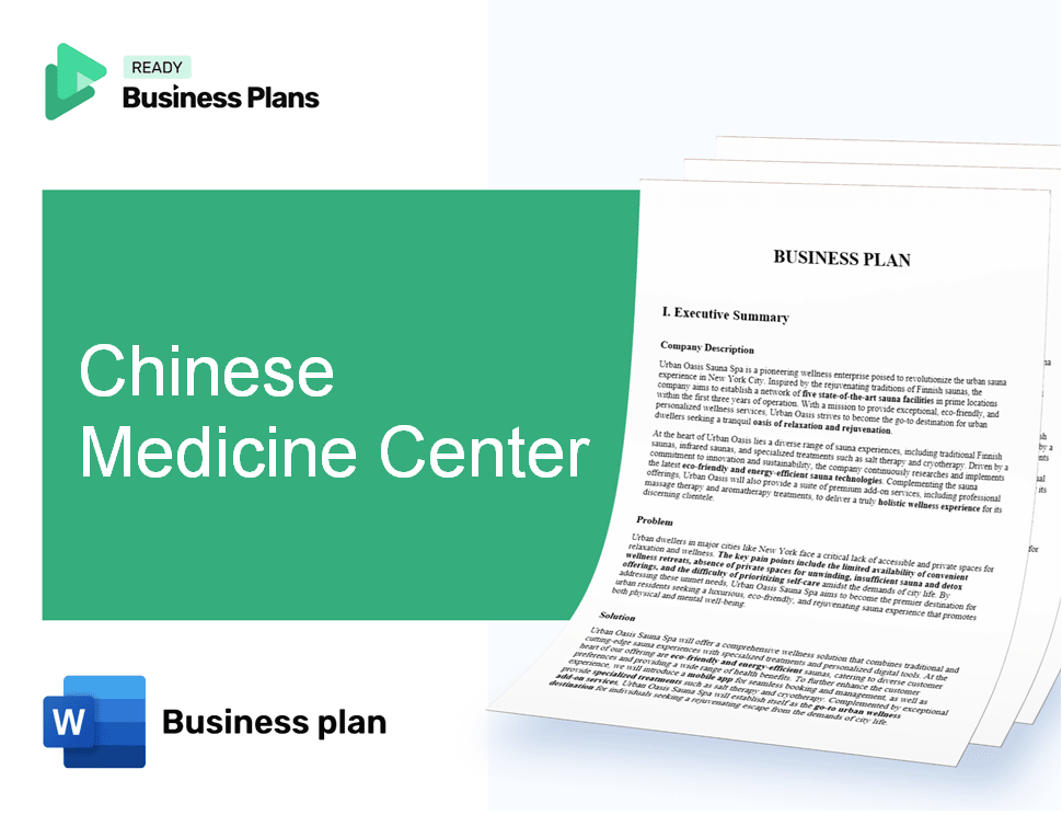 Chinese Medicine Center Business Plan