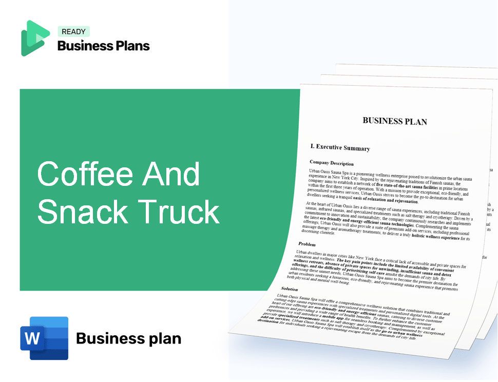 Coffee And Snack Truck Business Plan