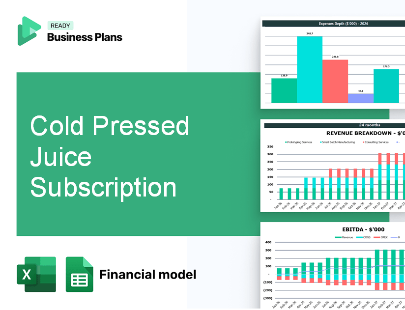 Cold Pressed Juice Subscription Financial Model