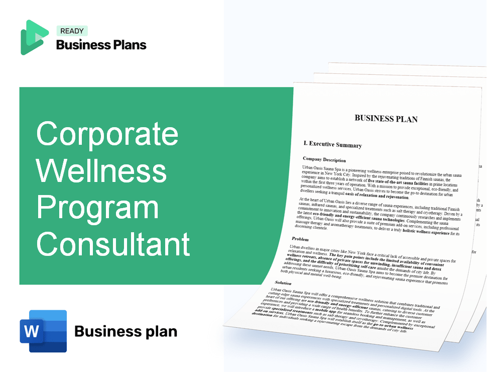 Corporate Wellness Program Consultant Business Plan