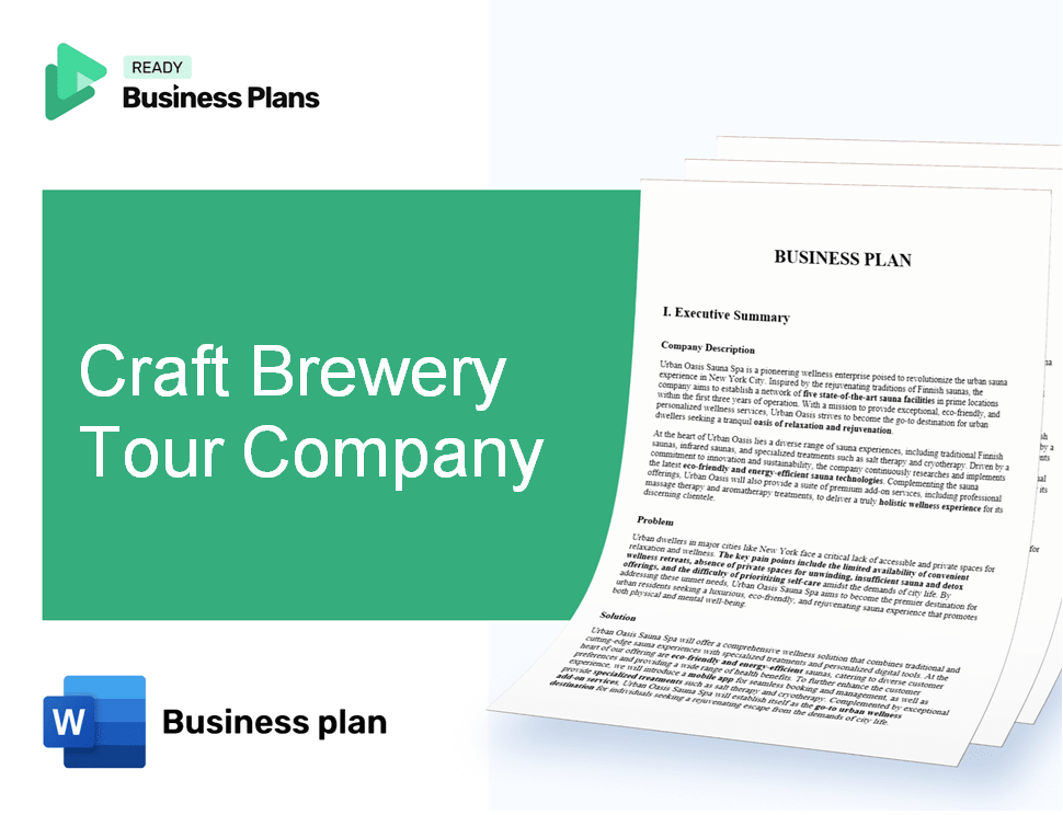 Craft Brewery Tour Company Business Plan