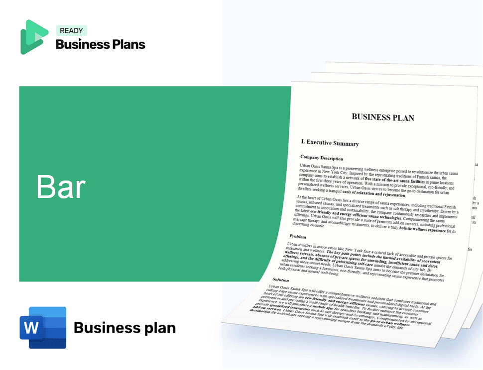 Bar Business Plan