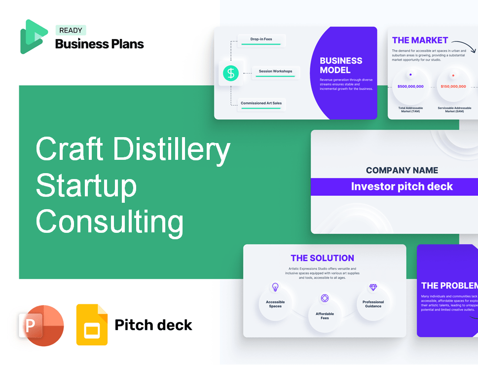 Craft Distillery Startup Consulting Pitch Deck