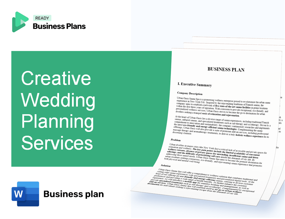 Creative Wedding Planning Services Business Plan