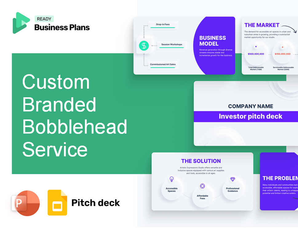 Custom Branded Bobblehead Service Pitch Deck