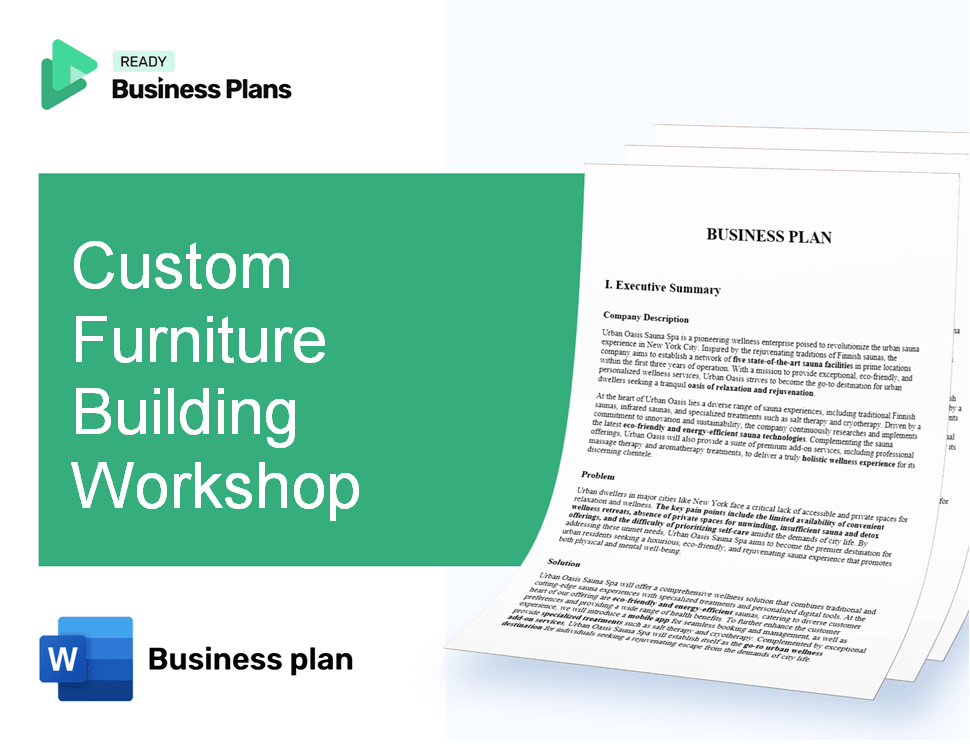 Custom Furniture Building Workshop Business Plan