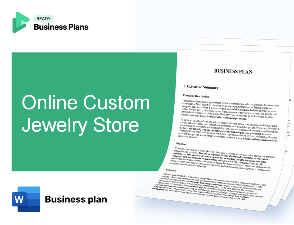 Online Custom Jewelry Store Business Plan