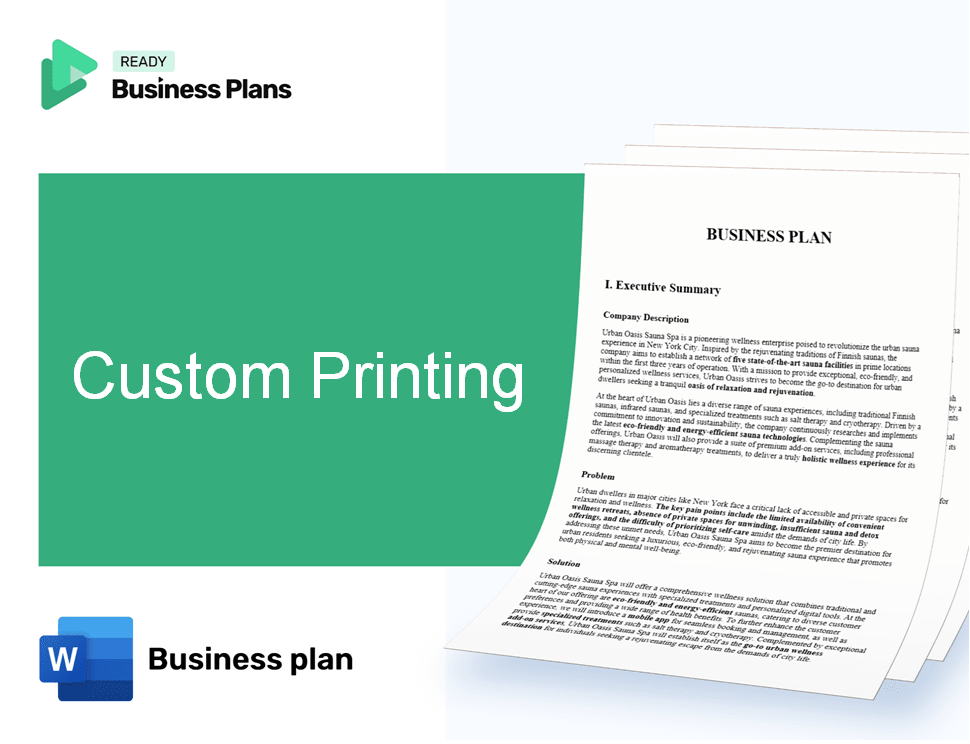 Custom Printing Business Plan