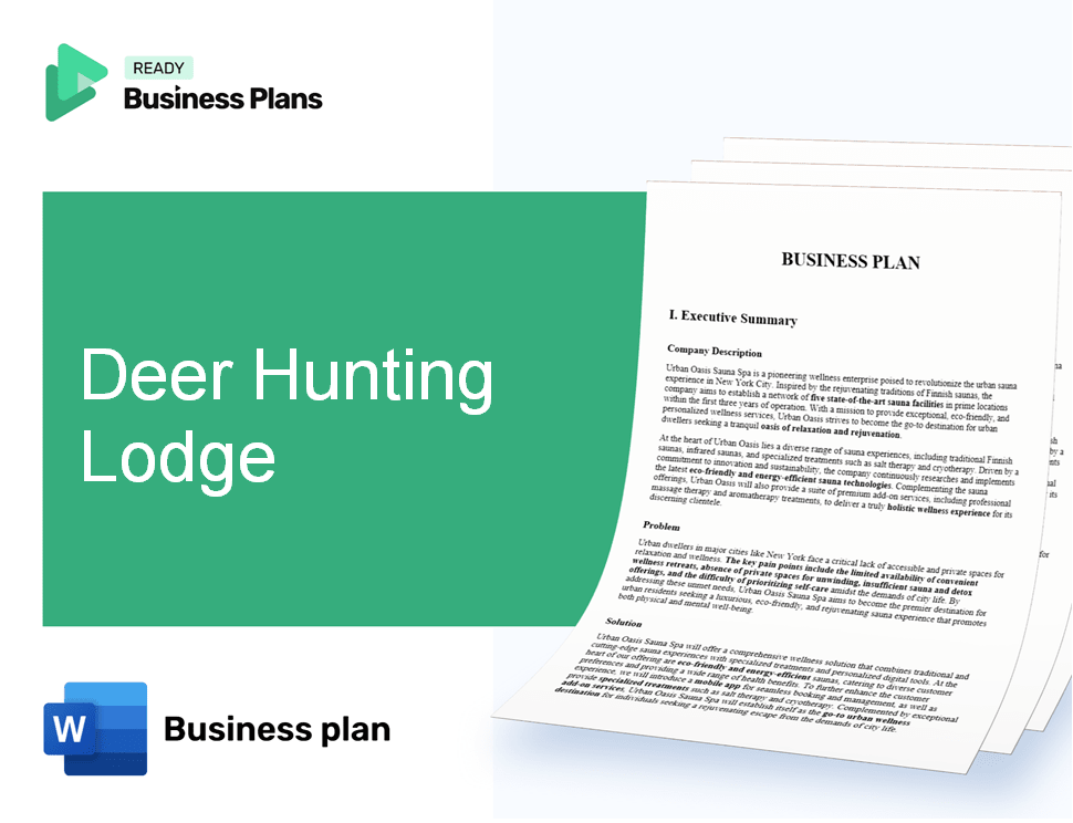 Deer Hunting Lodge Business Plan
