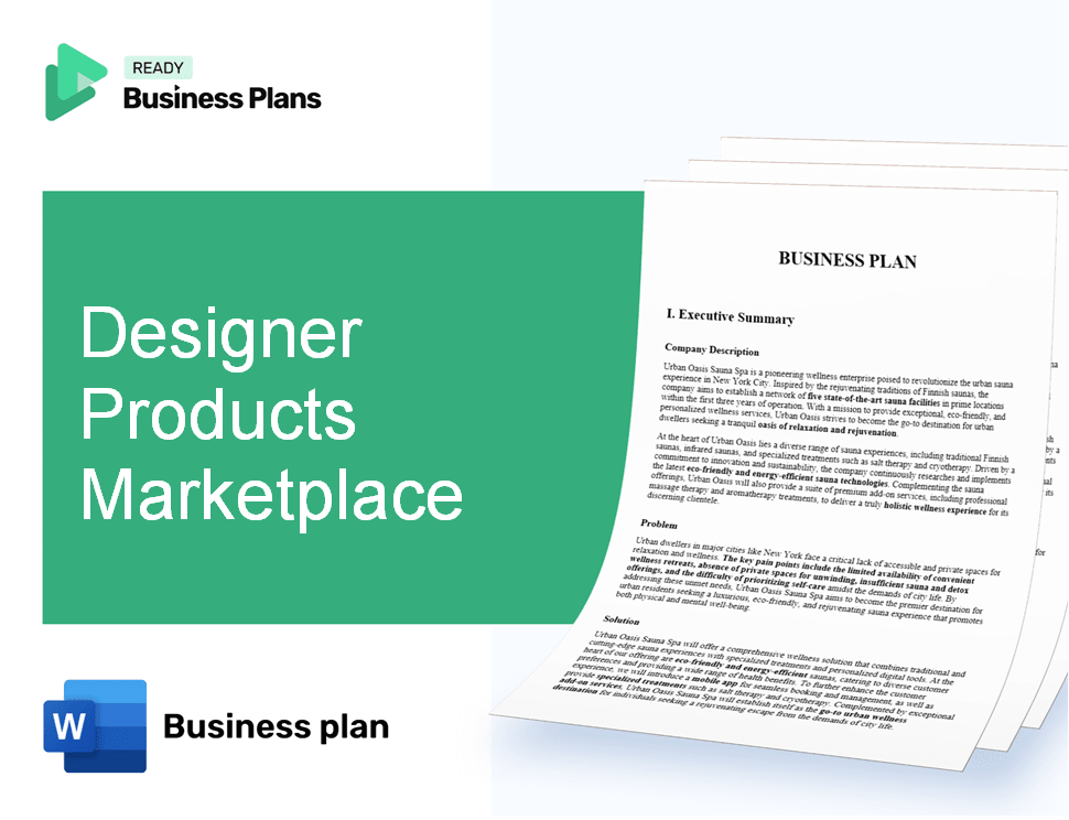 Designer Products Marketplace Business Plan