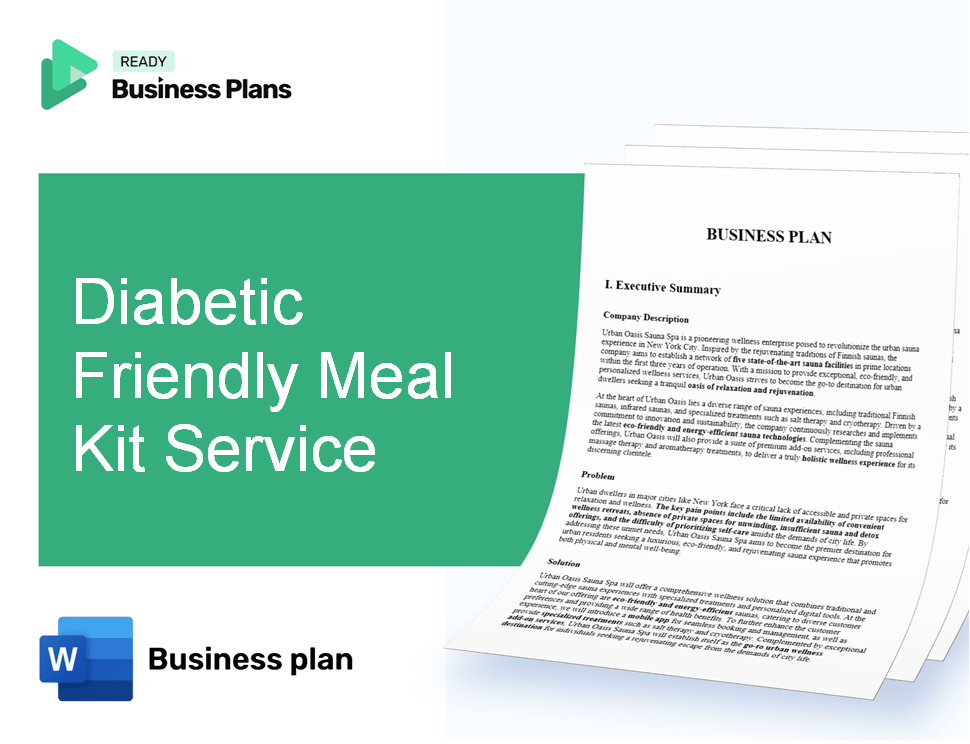 Diabetic Friendly Meal Kit Service Business Plan