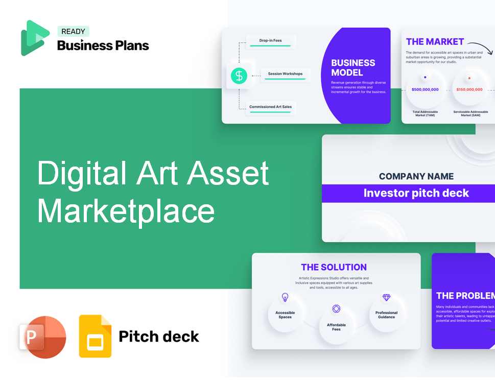 Digital Art Asset Marketplace Pitch Deck