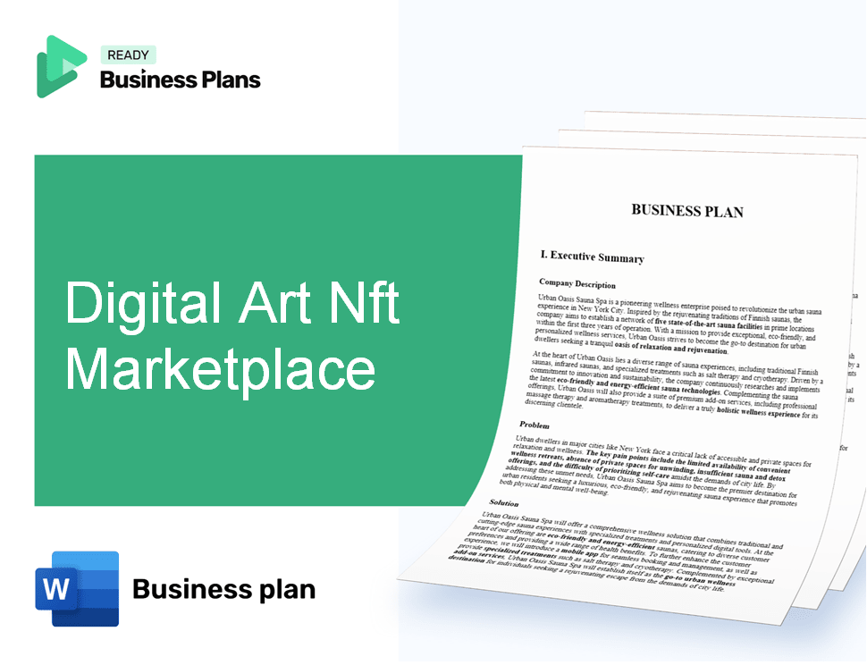Digital Art Nft Marketplace Business Plan