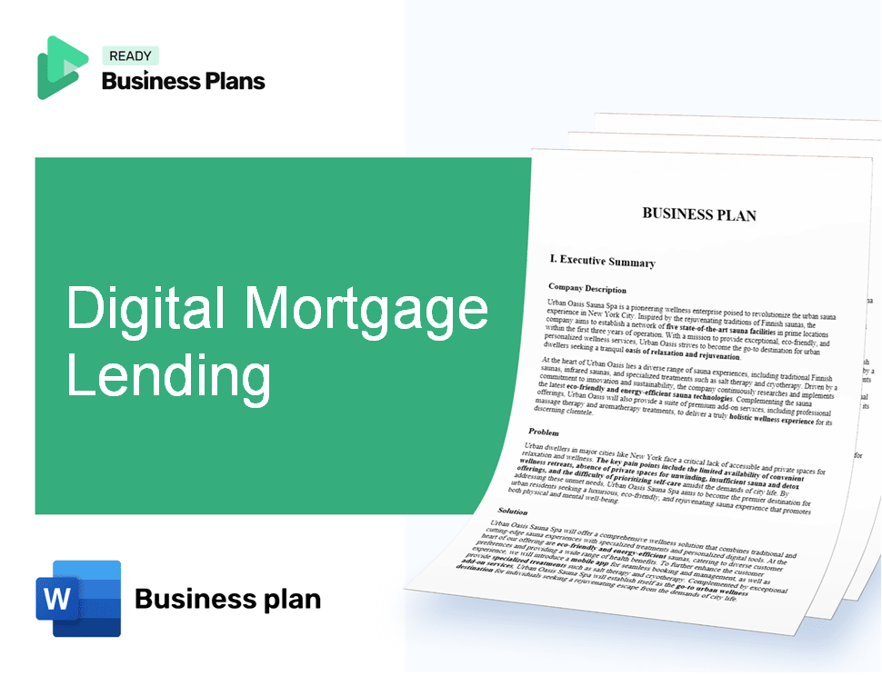 Digital Mortgage Lending Business Plan