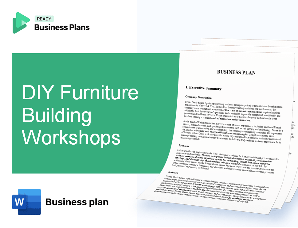 DIY Furniture Building Workshops Business Plan