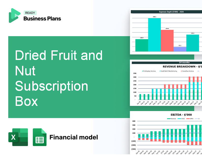 Dried Fruit and Nut Subscription Box Financial Model
